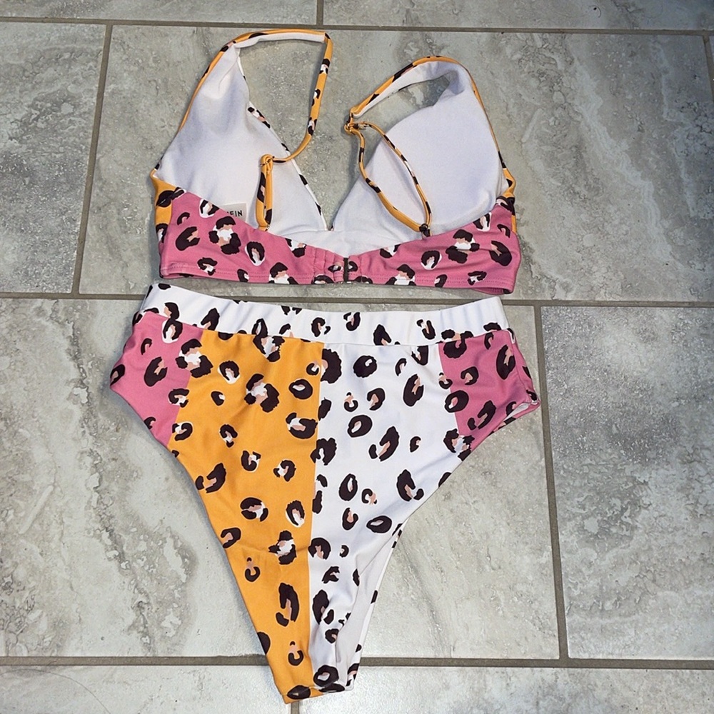 Leopard Print Block Bikini - image 2